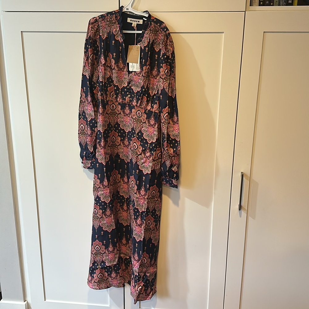 Boden Cassie Smocked Tea Dress - Picture 6 of 7